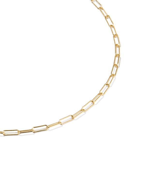 The Meadow Paperclip Chain Anklet 14K Gold-Filled