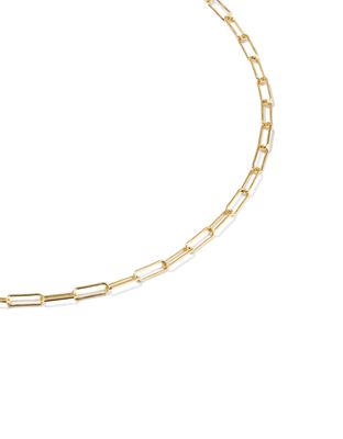 The Meadow Paperclip Chain Anklet 14K Gold-Filled
