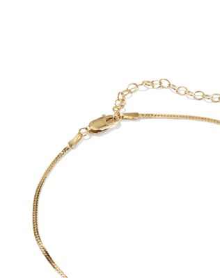 Herringbone Chain Anklet 14K Gold-Filled