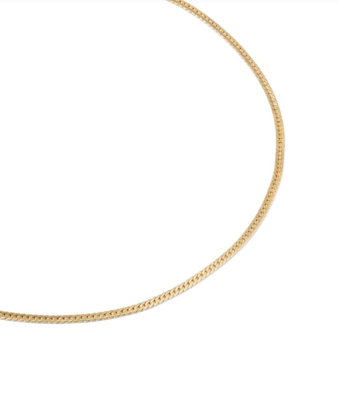 Herringbone Chain Anklet 14K Gold-Filled