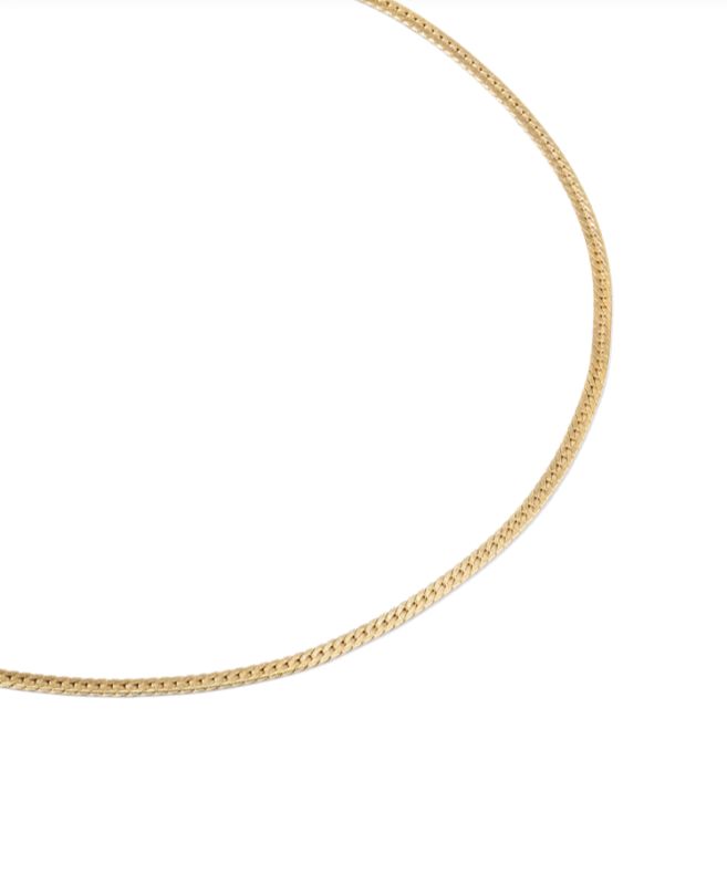 Herringbone Chain Anklet 14K Gold-Filled