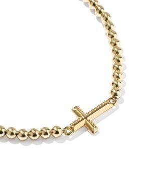 Cross Stretch Bracelet 14K Gold Filled S/M