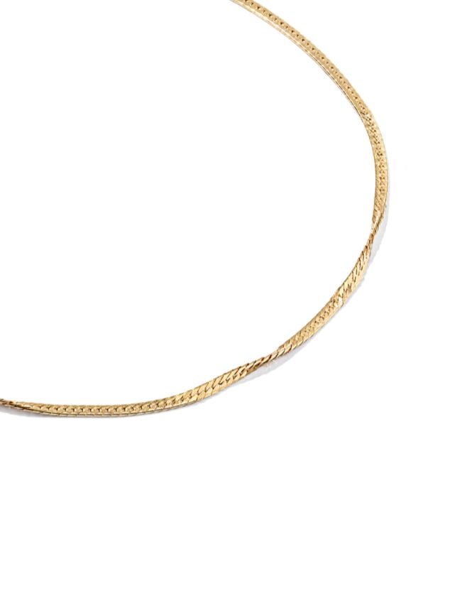 Herringbone Chain Bracelet 14K Gold Filled S/M