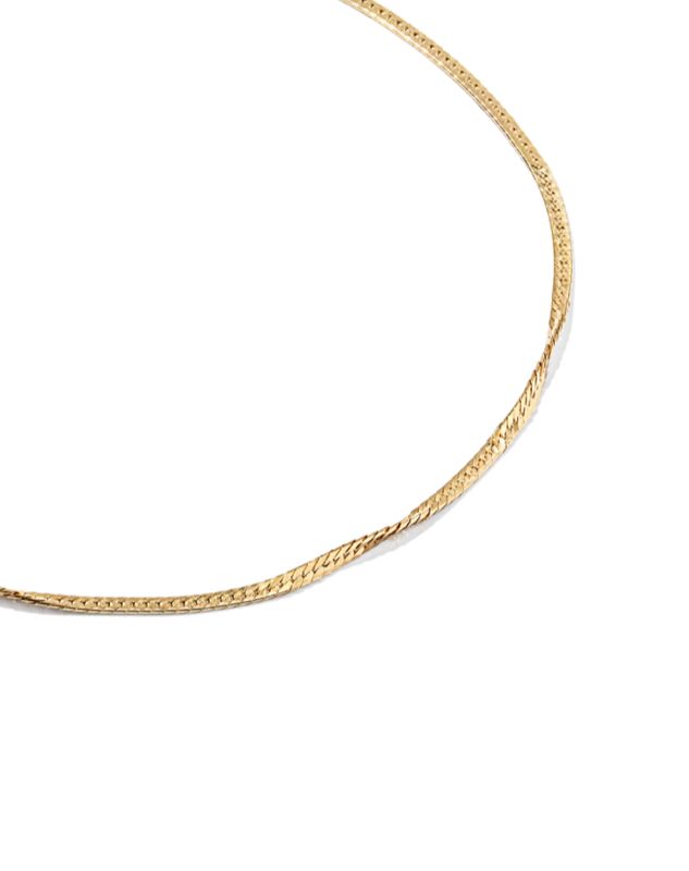 Herringbone Chain Bracelet 14K Gold Filled S/M
