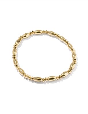 The Miriam Large Bead Stretch Bracelet  14K Gold Filled M/L
