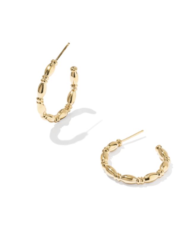 The Miriam Small Bead Hoop Earring 14K Gold Filled