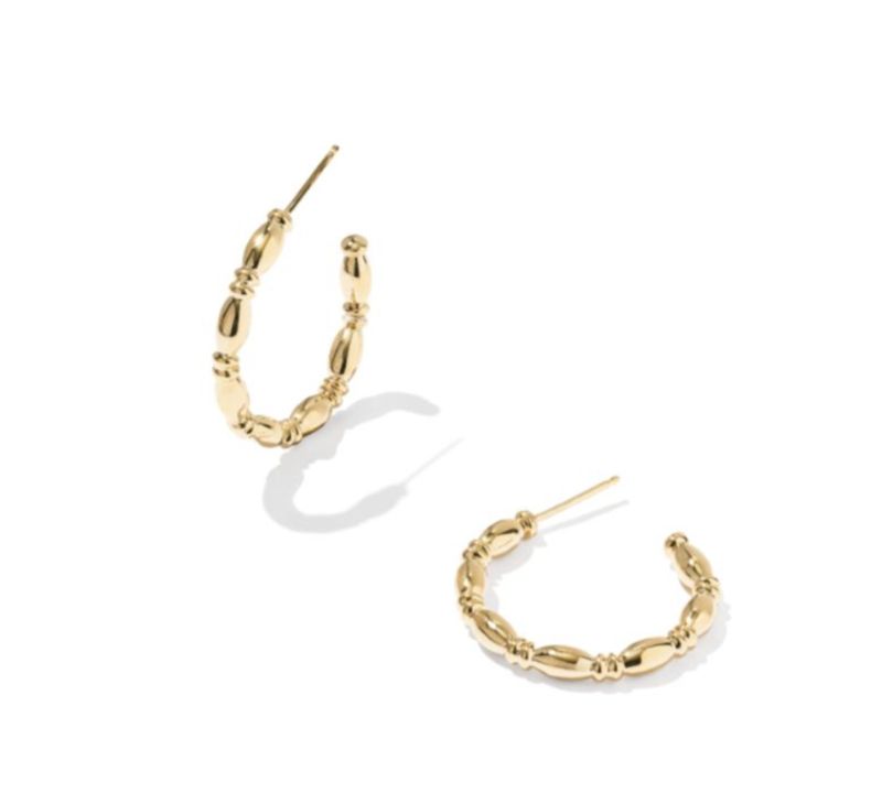 The Miriam Small Bead Hoop Earring 14K Gold Filled