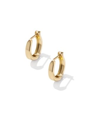 The Lorena Small Metal Huggie Earring 14K Gold Filled
