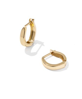 The Lorena Small Metal Huggie Earring 14K Gold Filled