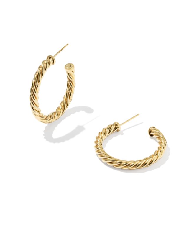 The Victoria Thick Twist Hoop 14K Gold Filled