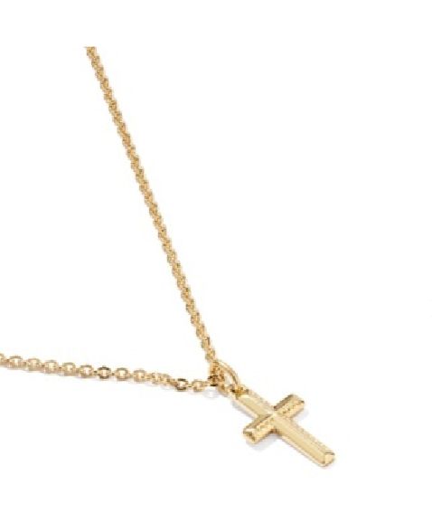 Cross Short Pendant Necklace 14K Gold Filled