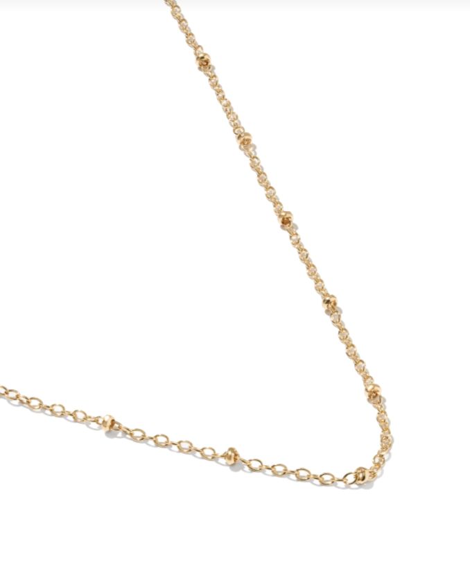 The Evelyn Single Satellite Necklace 14K Gold Filled