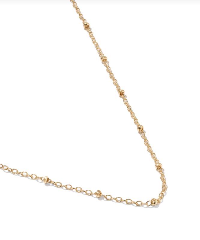 The Evelyn Single Satellite Necklace 14K Gold Filled