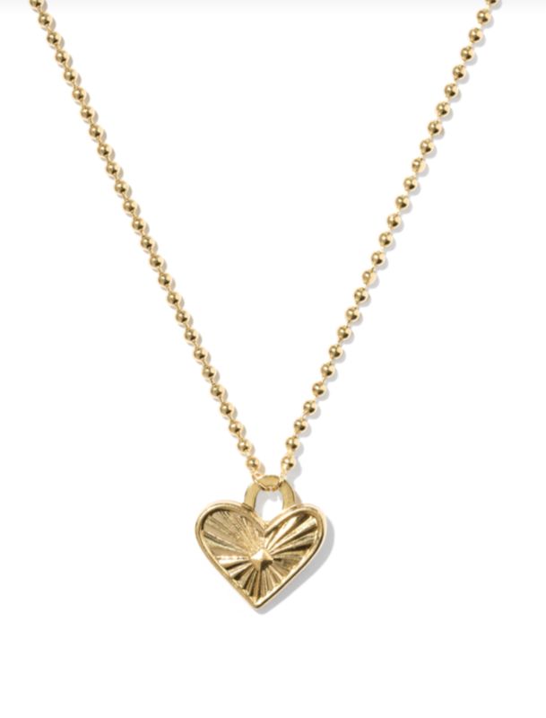The Ari Heart Beaded Necklace 14K Gold Filled
