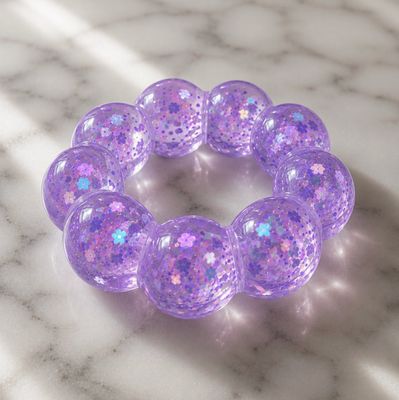 Feelzies™ Squishy Bracelet | Lavender Sparkle