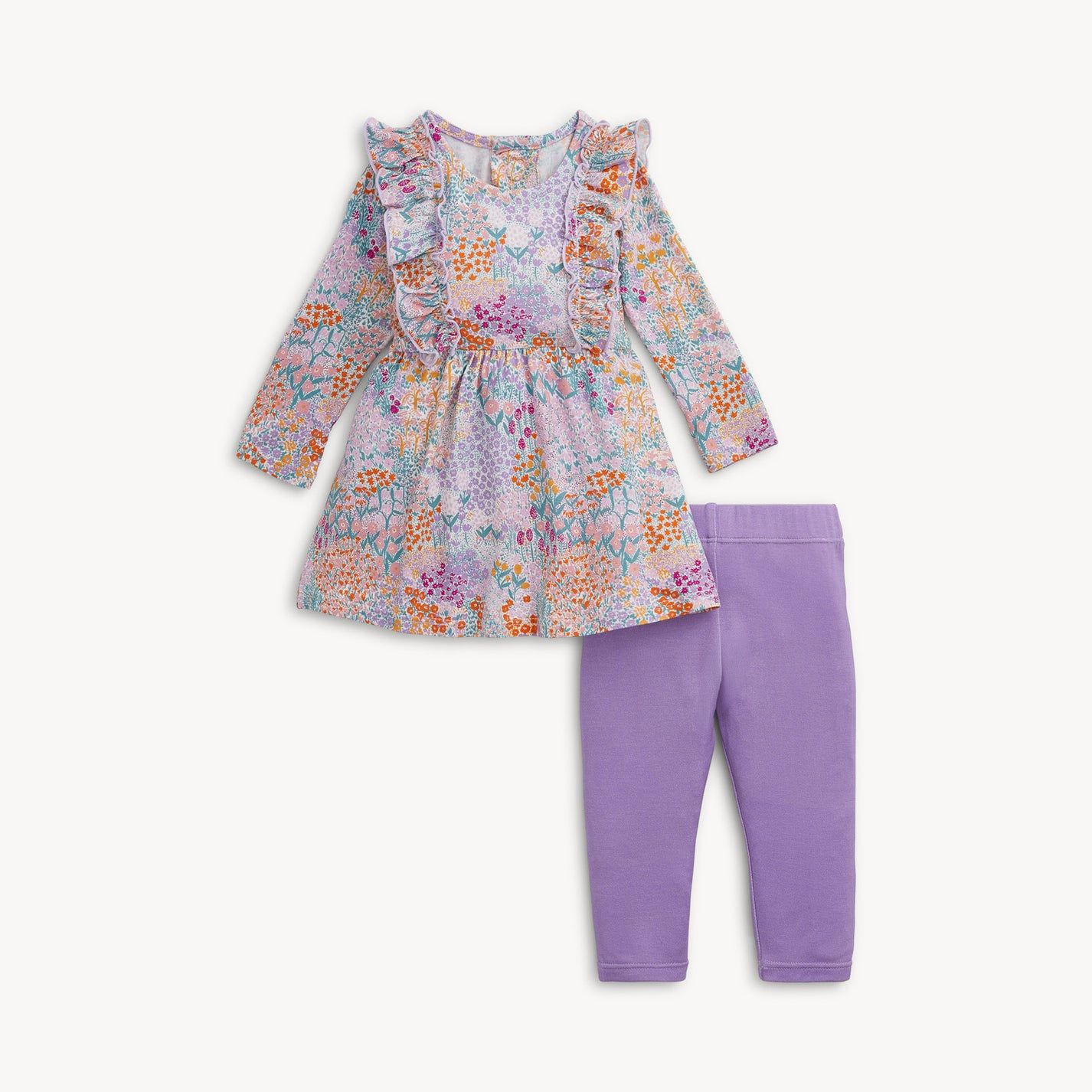 Magnetic Me™ Arabella Modal Ruffle Long Sleeve Dress With Leggings, Size: 12-18