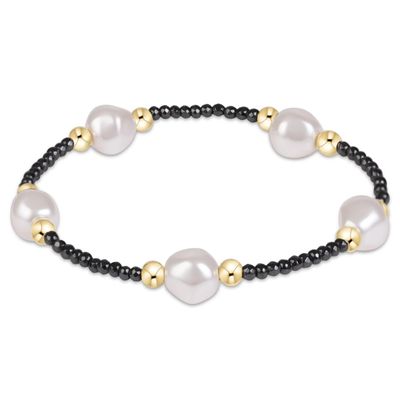 Enewton EXTENDS Purpose Admire Pearl 8mm Faceted Hematite Bracelet