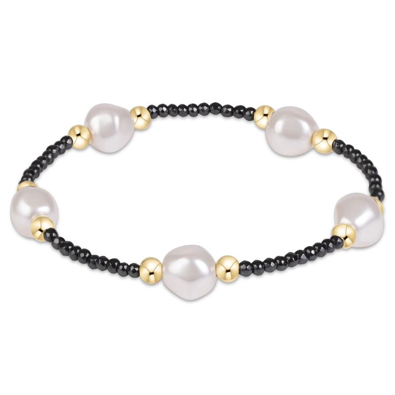 Enewton EXTENDS Purpose Admire Pearl 8mm Faceted Hematite Bracelet