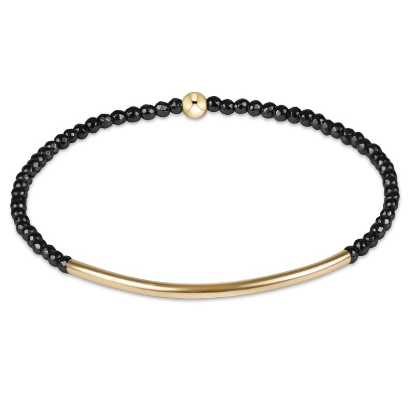 Enewton Bliss Bar Gold 2mm Faceted Hematite Bracelet