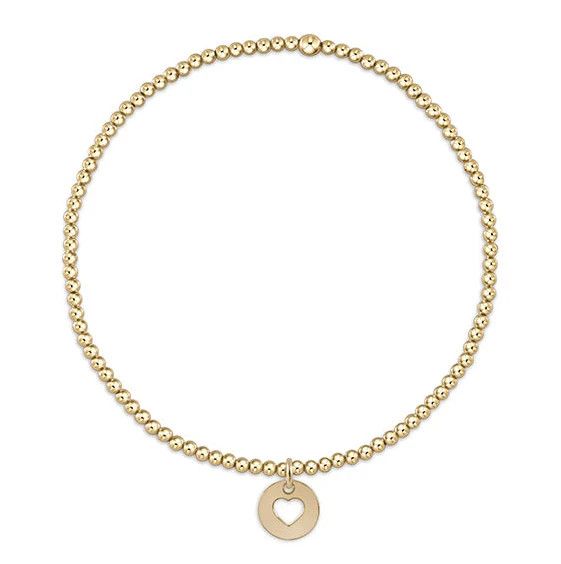 Enewton EGIRL Classic Gold 2mm Bracelet Love Small Gold Disc