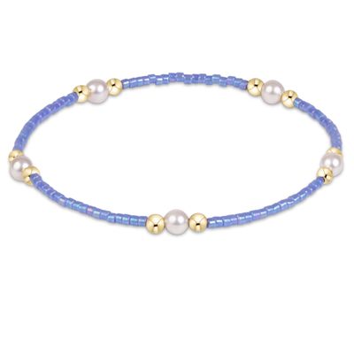 Enewton Hope Purpose Pearl Bracelet Bright Blue