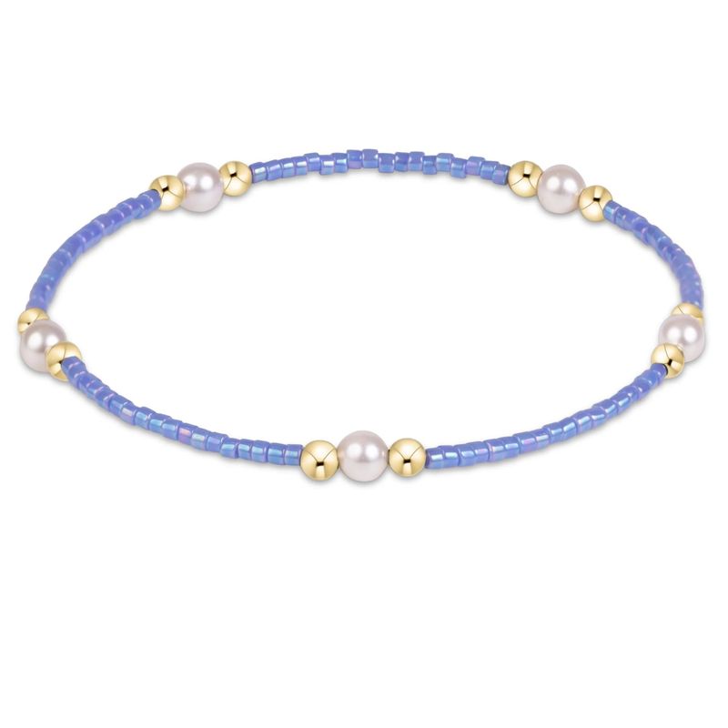 Enewton Hope Purpose Pearl Bracelet Bright Blue