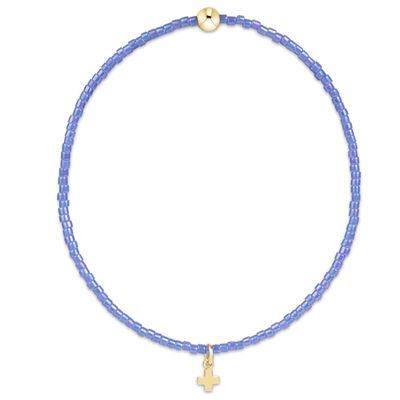 Enewton Hope Classic Bright Blue Bracelet Signature Cross Small Gold Charm