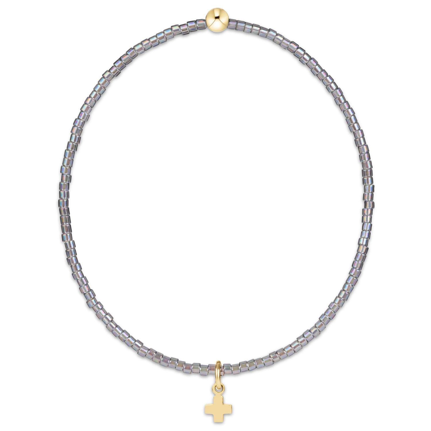 Enewton Hope Classic Morning Mist Bracelet Signature Cross Small Gold Charm