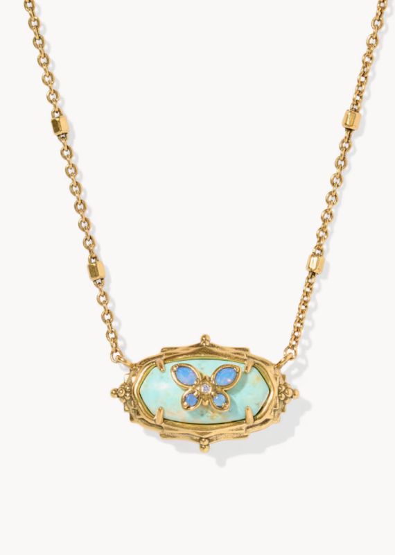 The Dolly Parton Elisa Butterfly Vintage Sea Green Crystal
