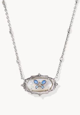 The Dolly Parton Elisa Butterfly Vintage Silver Ivory Mother of Pearl
