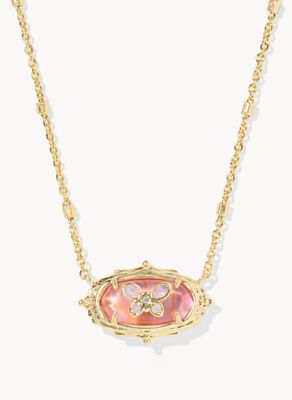 The Dolly Parton Elisa Butterfly Gold Light Pink Iridescent Abalone