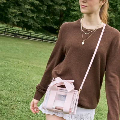 Case-Mate Clear Stadium Bag | Ballet Pink