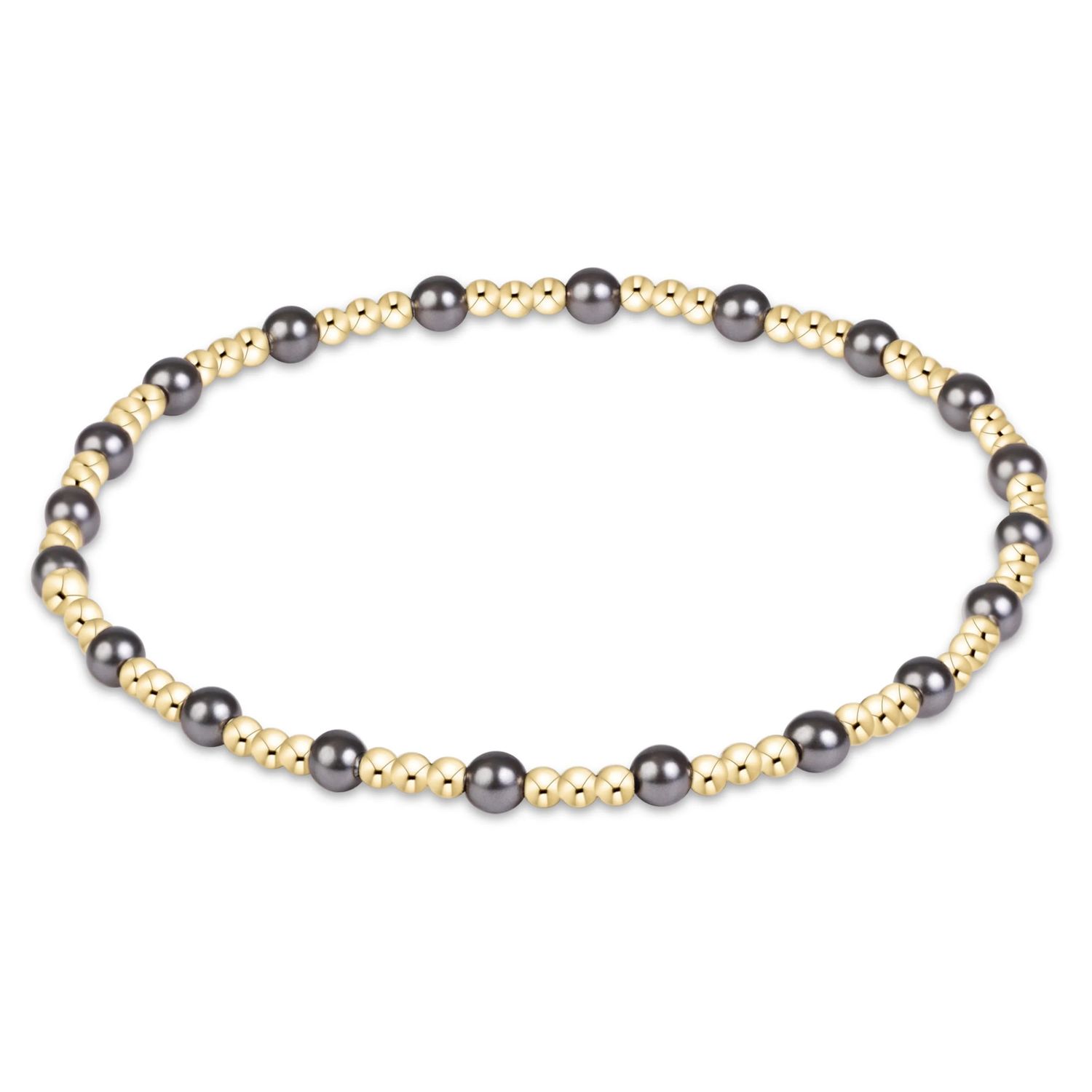 Enewton Sincerity Pearl Dark Grey 3mm Bracelet