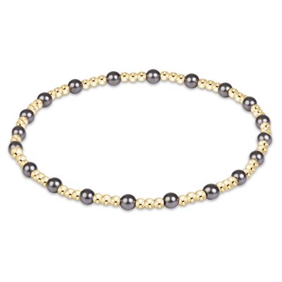 Enewton Sincerity Pearl Dark Grey 3mm Bracelet