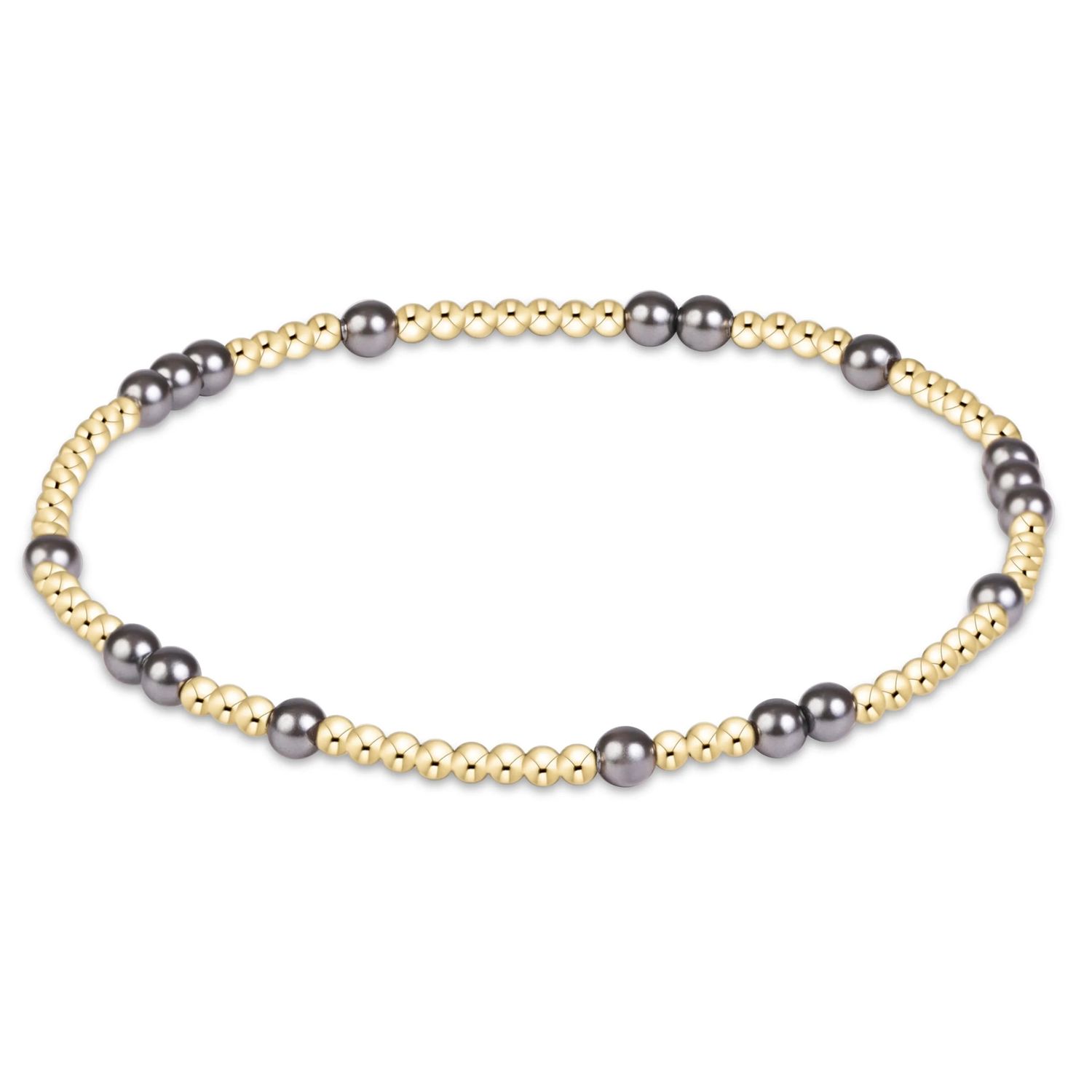Enewton Hope Unwritten Pearl Dark Grey 3mm Bracelet