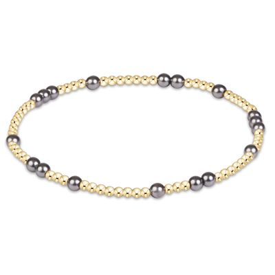 Enewton Hope Unwritten Pearl Dark Grey 3mm Bracelet