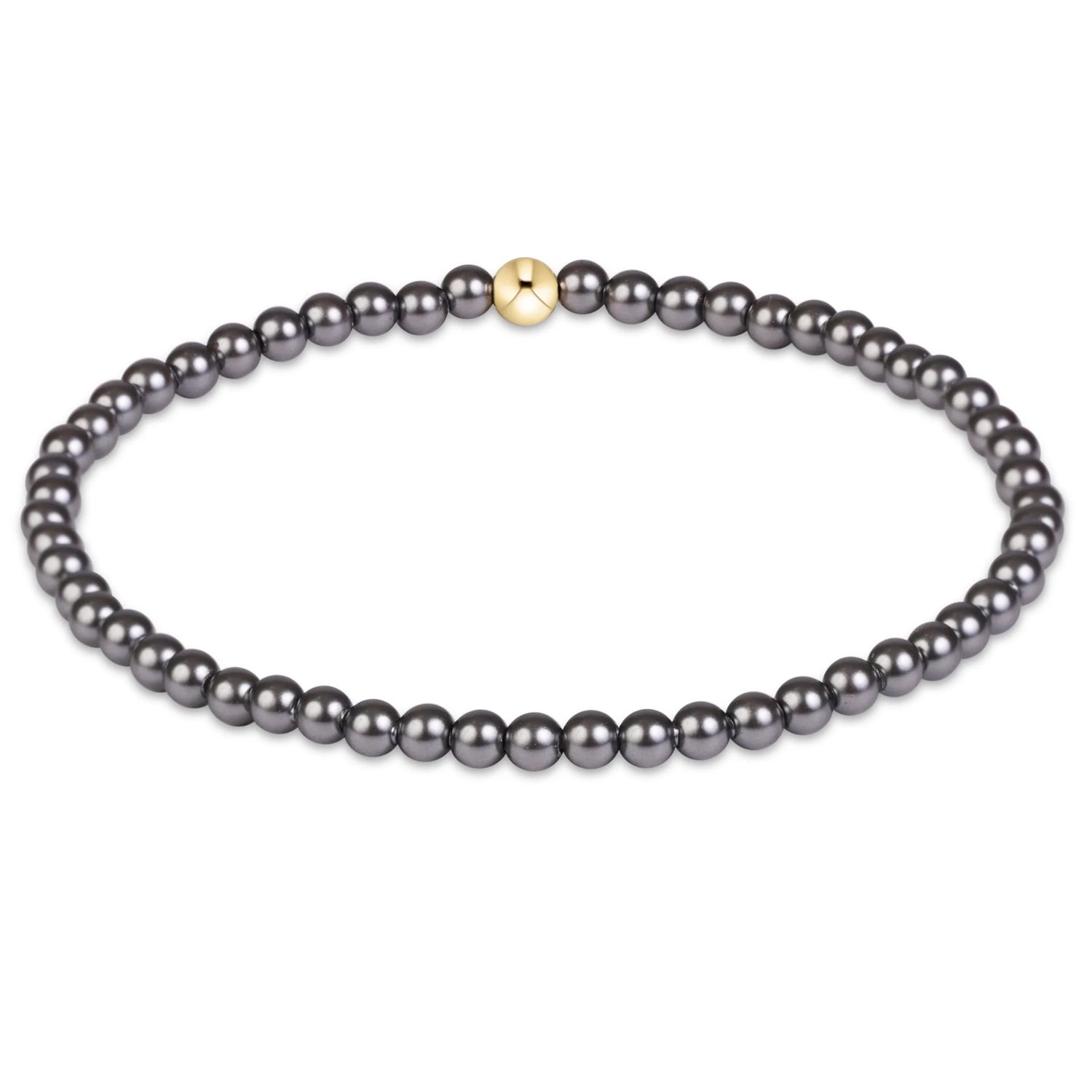 Enewton Classic Pearl Dark Grey 3mm Bracelet