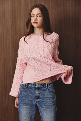 The Ollie Oversized Cropped Sweater