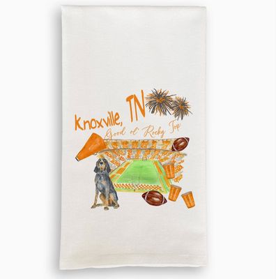 Tennessee Football Pattern Dishtowel