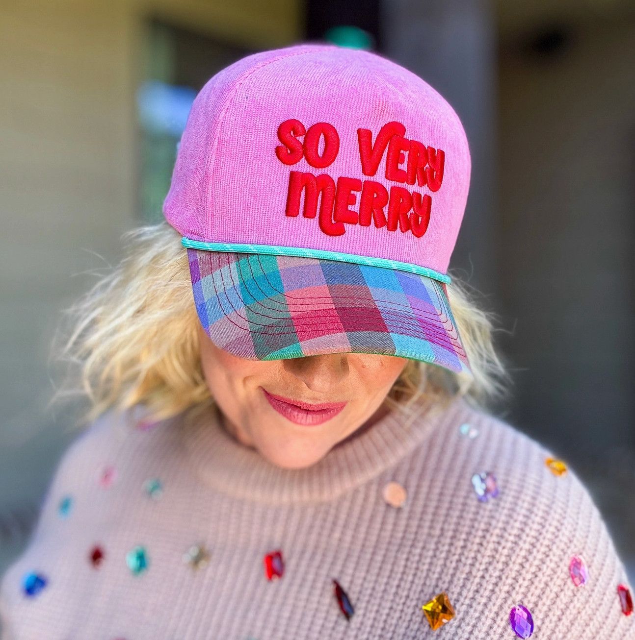 So Very Merry Embroidered Cap