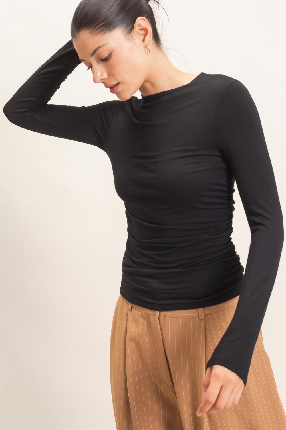 The Lindy Top, Color: Black, Size: S