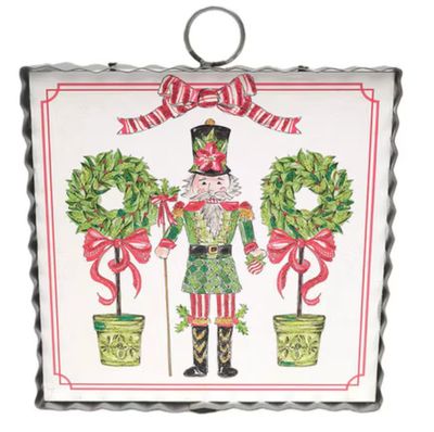 Round Top© Attachment | Mini Beck's Traditional Tidings Nutcracker &amp; Topiaries