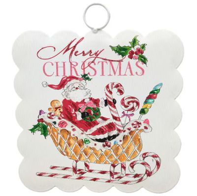 Round Top© Attachment | Mini Beck's Scallop Santa &amp; Sleigh