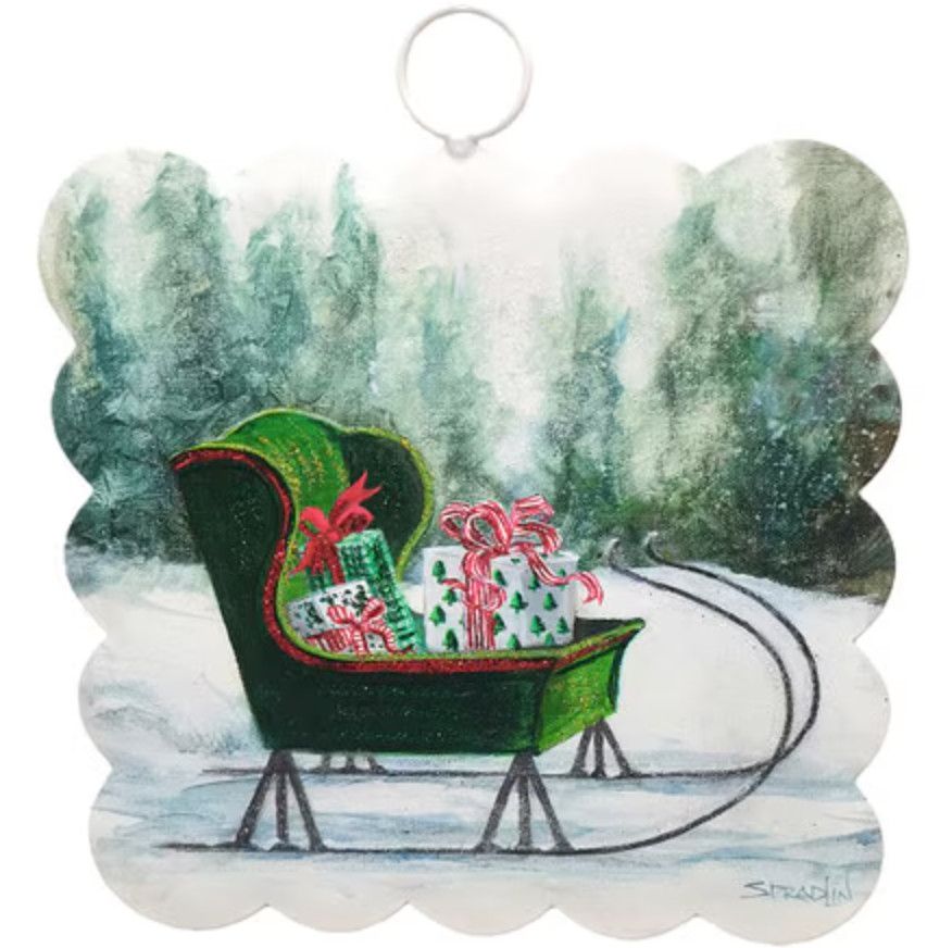 Round Top© Attachment | Mini Gallery Scallop Sleigh &amp; Gifts