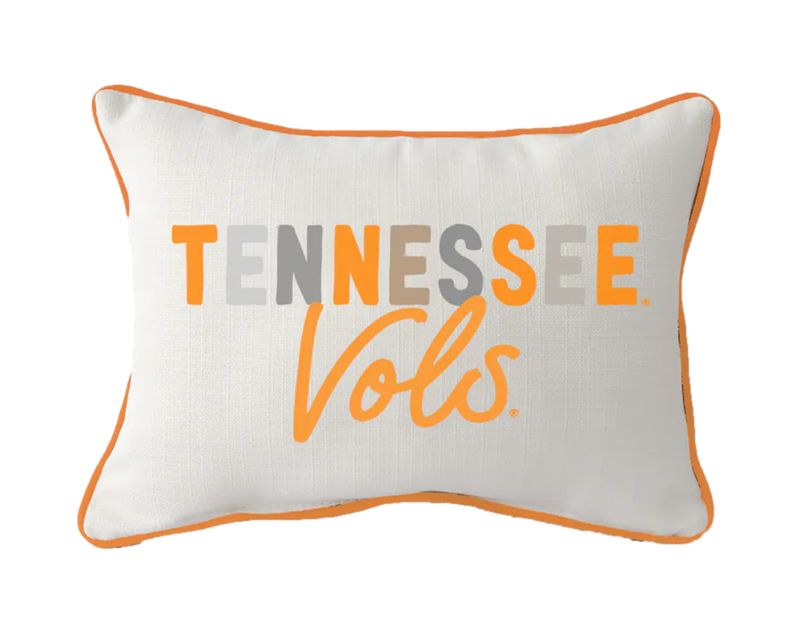Tenneessee Vols® Collegiate Tones Pillow w/ Orange Piping