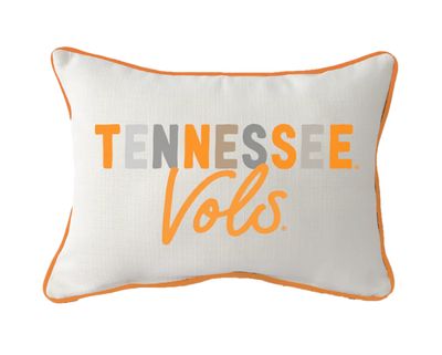 Tenneessee Vols® Collegiate Tones Pillow w/ Orange Piping
