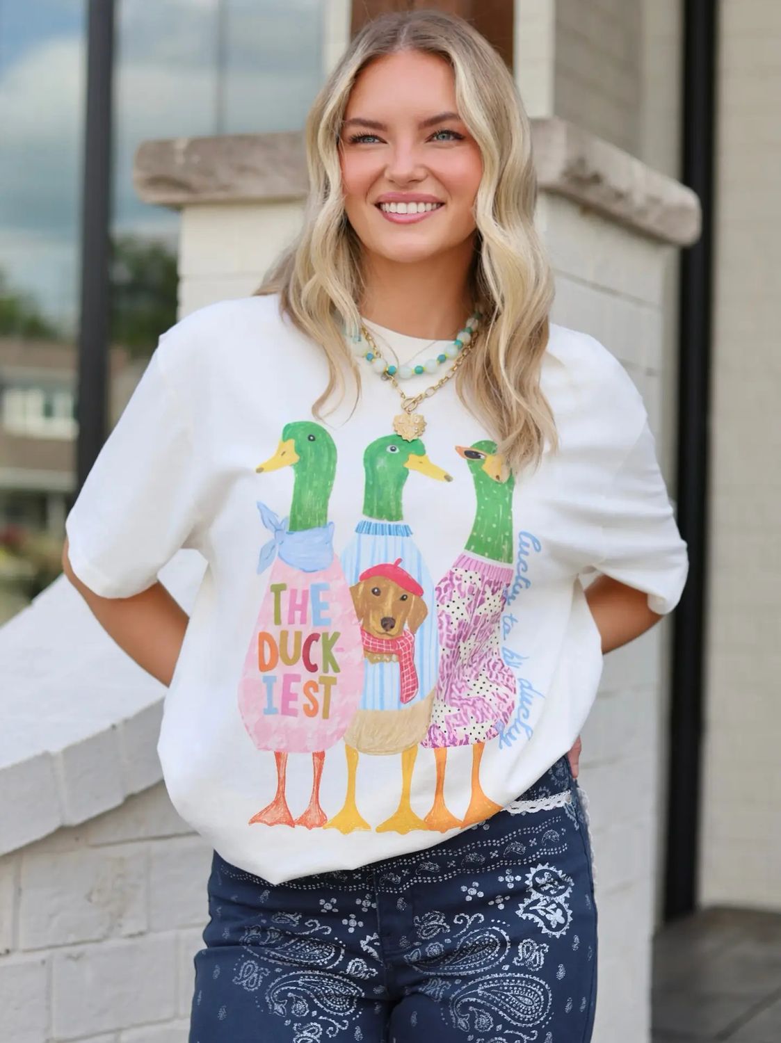 The Lucky To Be Ducky Tee, Size: S/M
