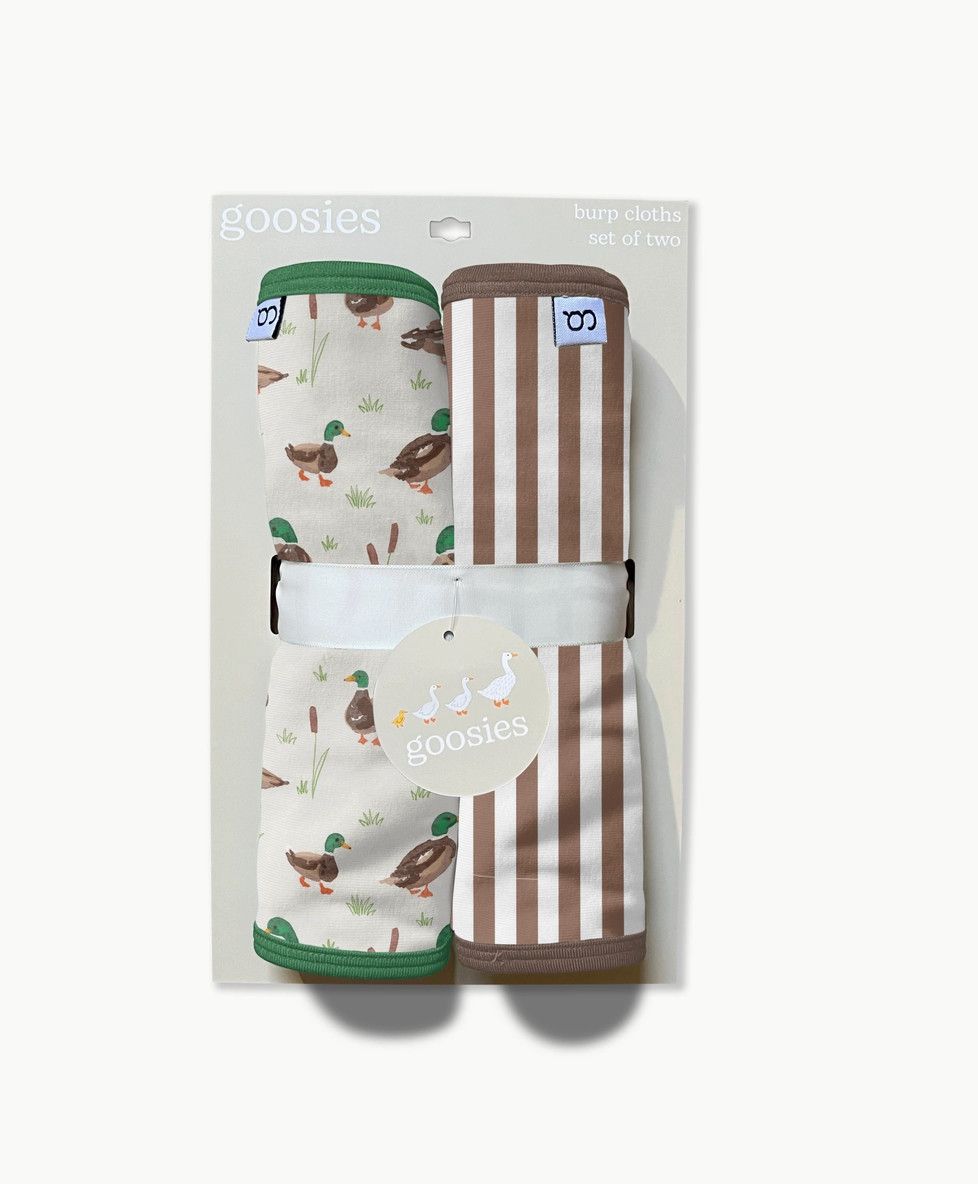 Mallard Drake Ducks Burp Cloth Set