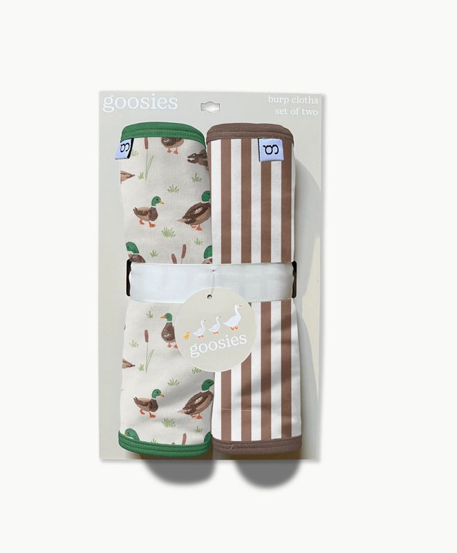 Mallard Drake Ducks Burp Cloth Set