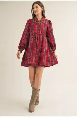 The Piper Plaid Dress